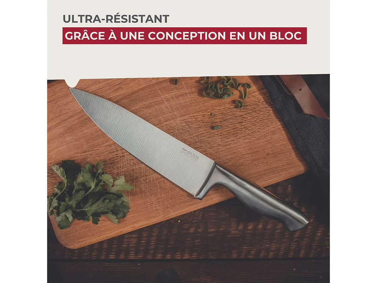 Couteau de chef 33 cm en inox Nirosta Star