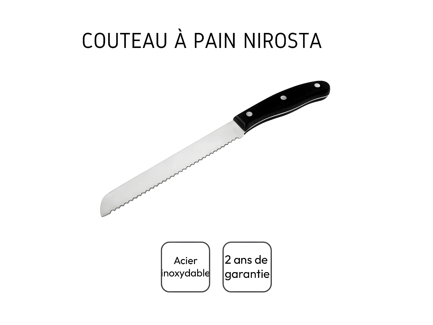 Couteau à pain 31 cm Nirosta Fit