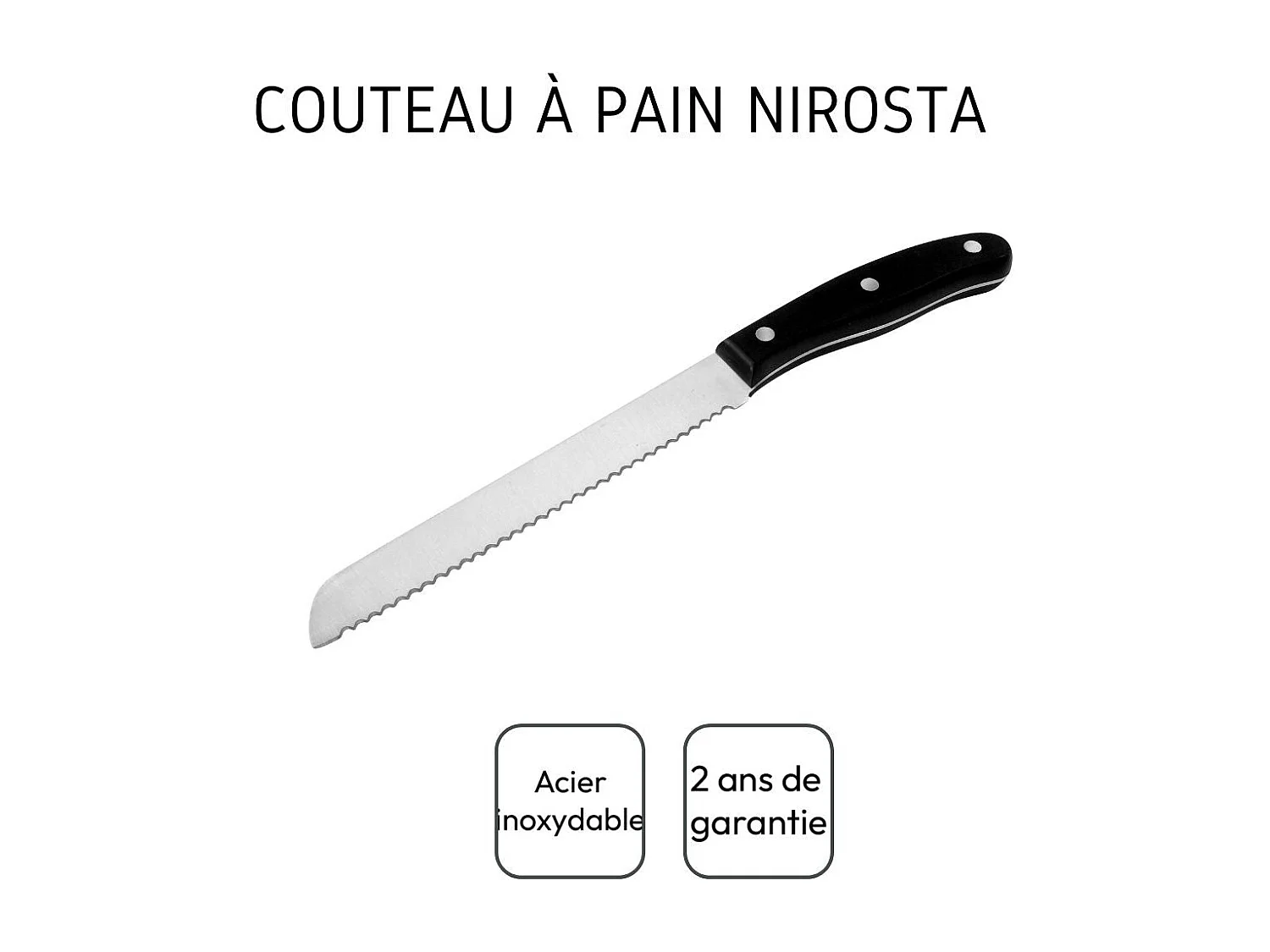 Couteau à pain 31 cm Nirosta Fit