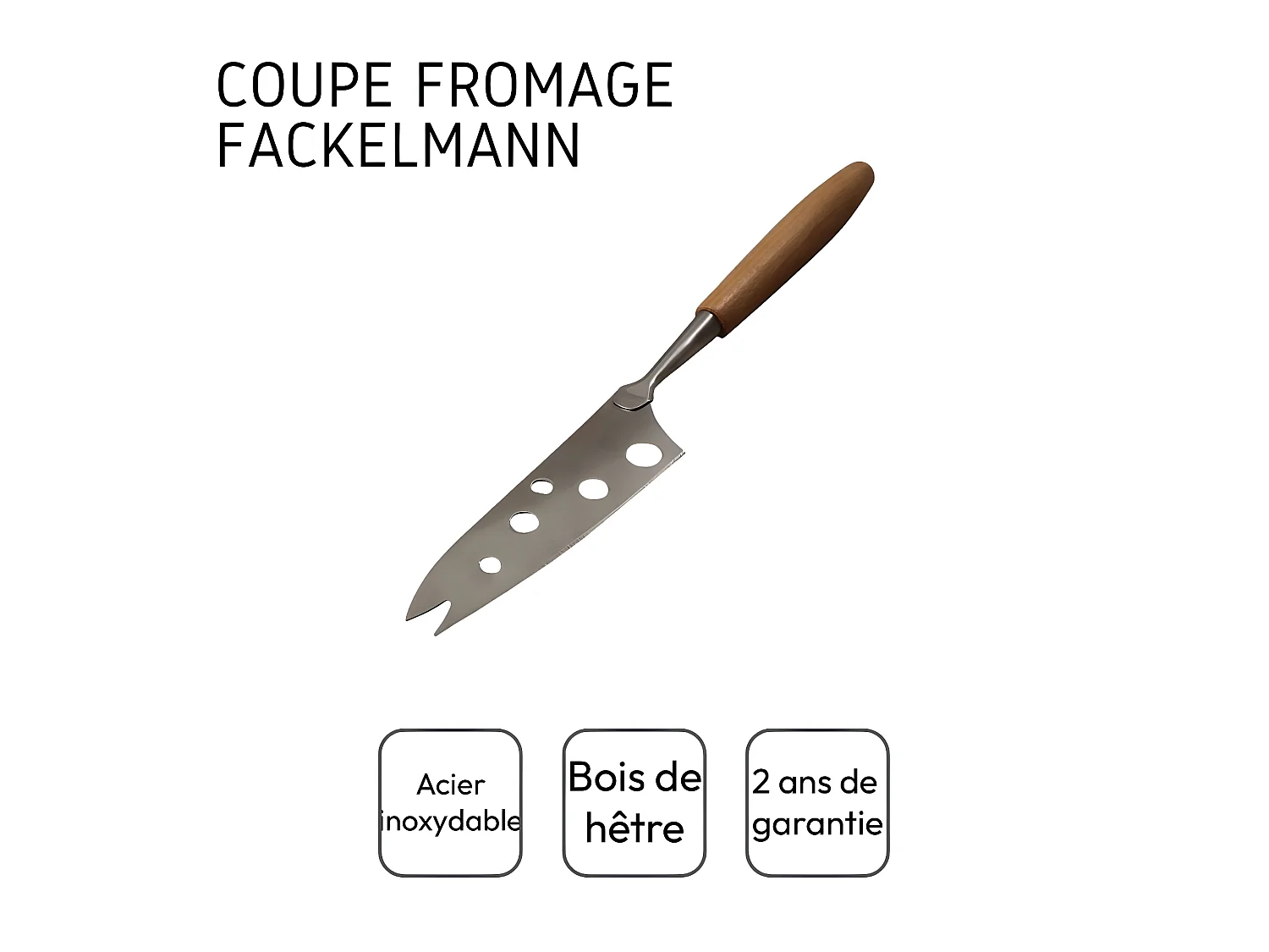 Couteau à fromage 24 cm Fackelmann Sybarys Gruyère Edition