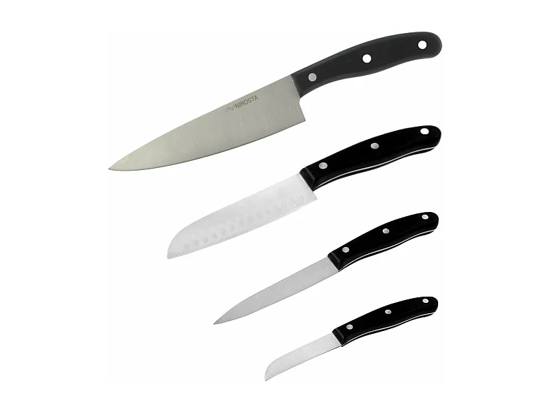 Ensemble de 4 couteaux de cuisine 20, 22, 26 et 31 cm Nirosta Fit