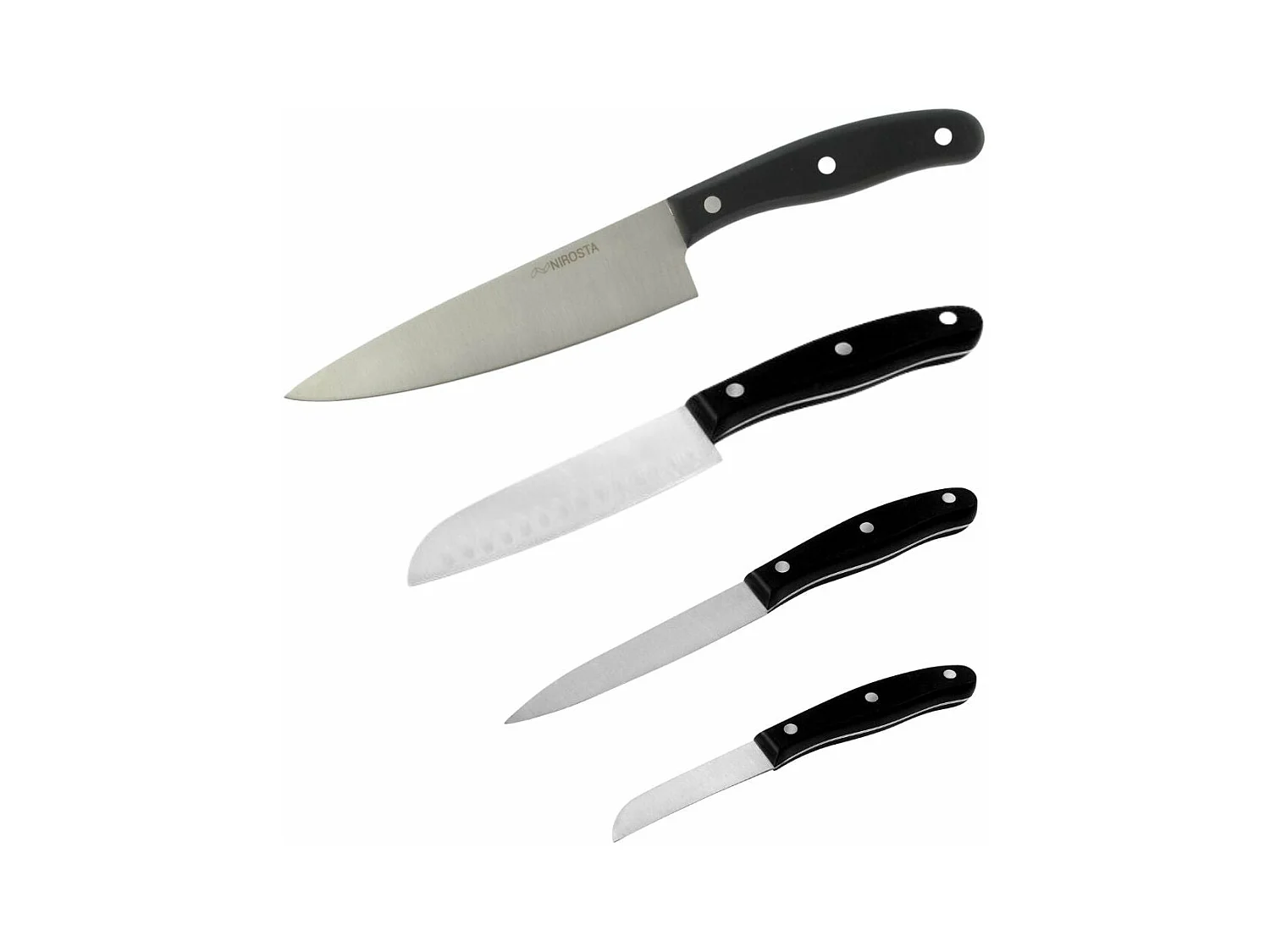 Ensemble de 4 couteaux de cuisine 20, 22, 26 et 31 cm Nirosta Fit