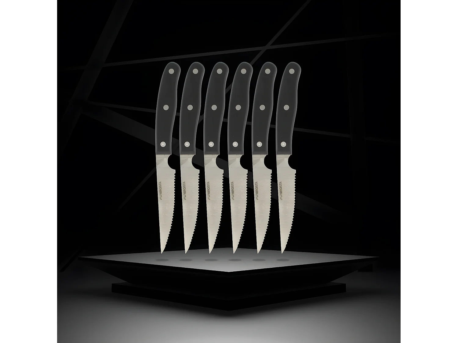 Lot de 6 couteaux à steak 22 cm Nirosta Fit