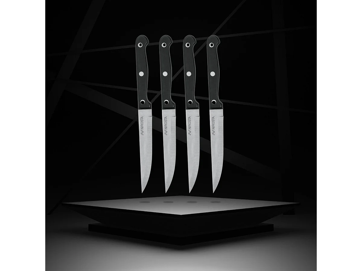 Lot de 4 Couteaux à steak Nirosta Mega 21 cm