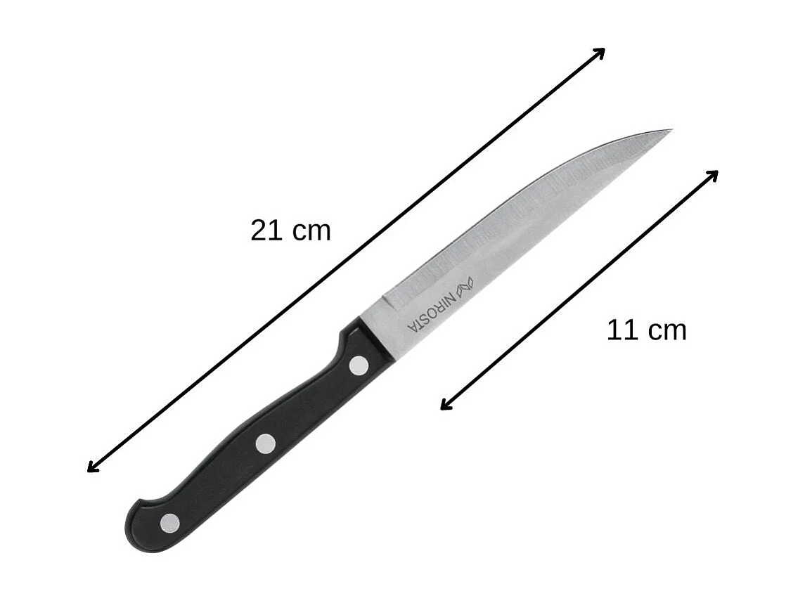 Lot de 4 Couteaux à steak Nirosta Mega 21 cm