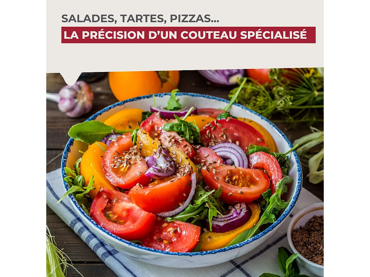 Couteau à tomates lame crantée 11 cm Fackelmann