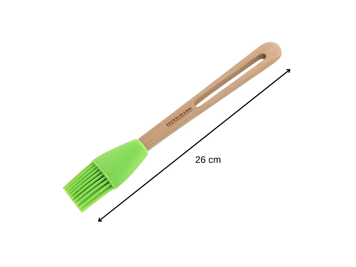 Pinceau de cuisine et de pâtisserie 26 cm en poils silicone Fackelmann Nature