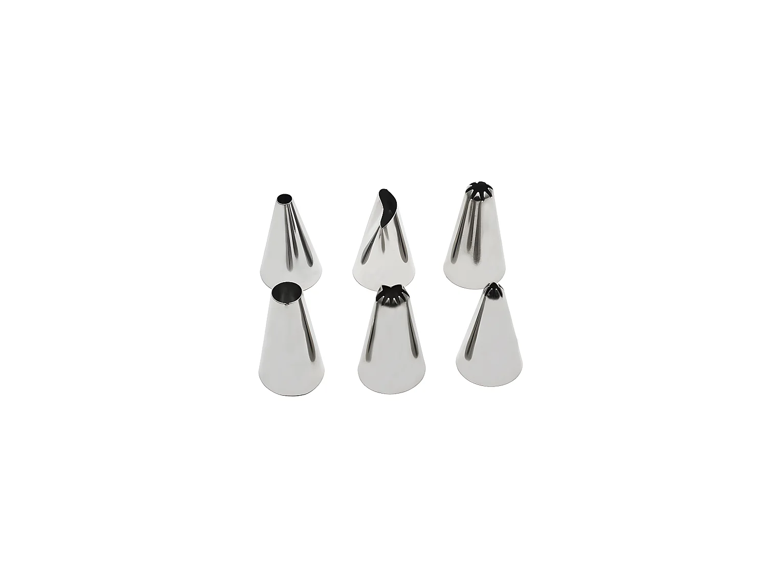 Lot de 6 douilles à pâtisserie en inox petit modèle Zenker Smart Pastry