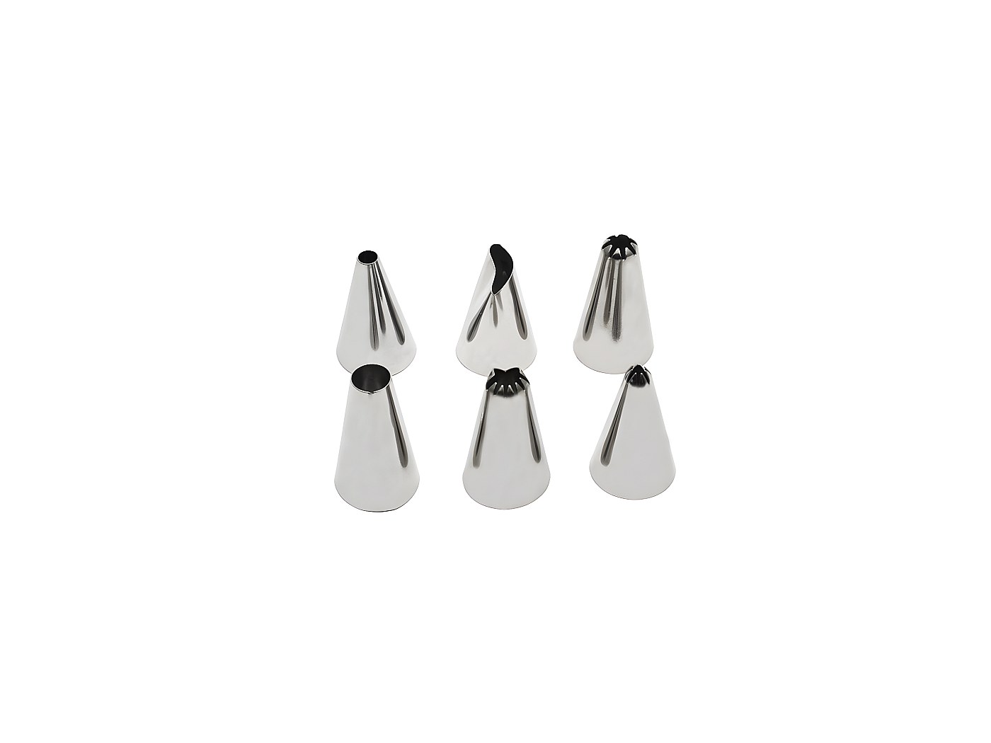 Poche à Douille Set De 5 Douilles à Pâtisserie + 3 Poches à Douille Réutilisables En Silicone - Pour Choux, Cupcakes, Décoration - Acier Inoxydable