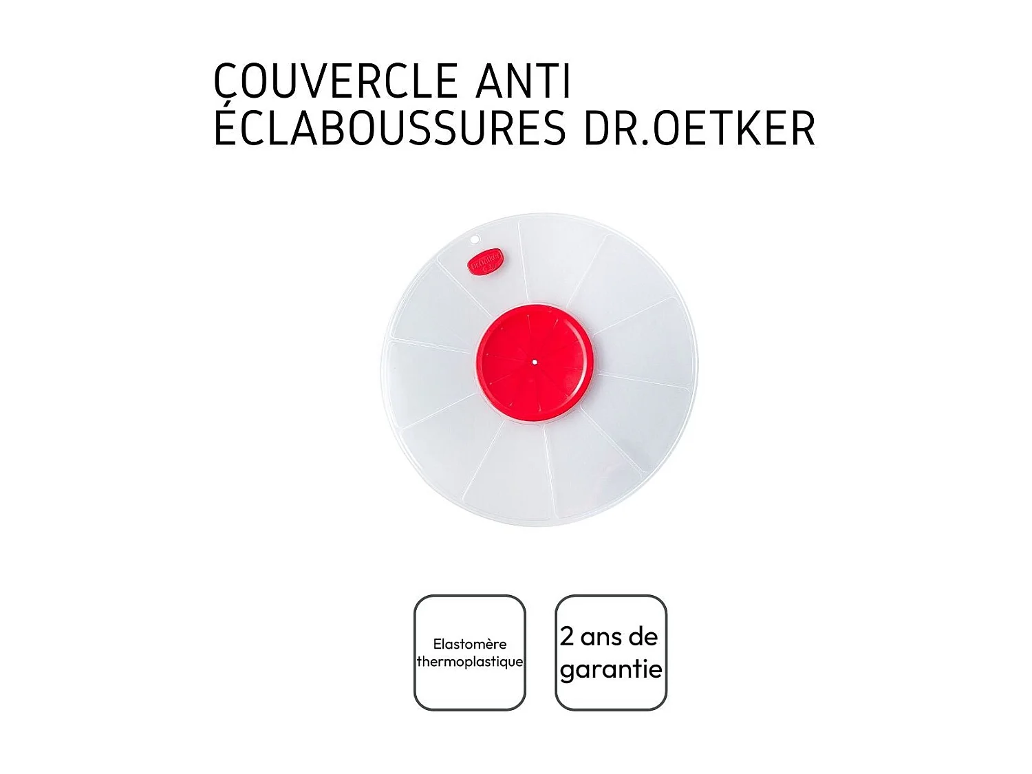Couvercle anti éclaboussures 30 cm Dr.Oetker