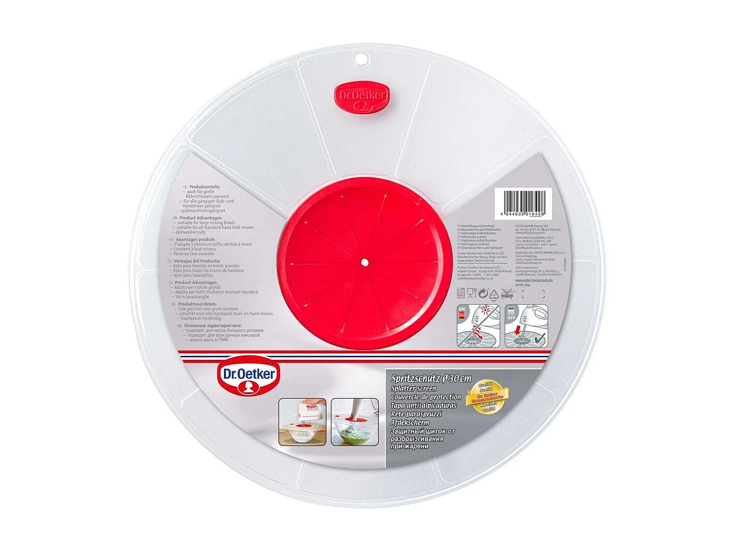 Couvercle anti éclaboussures 30 cm Dr.Oetker