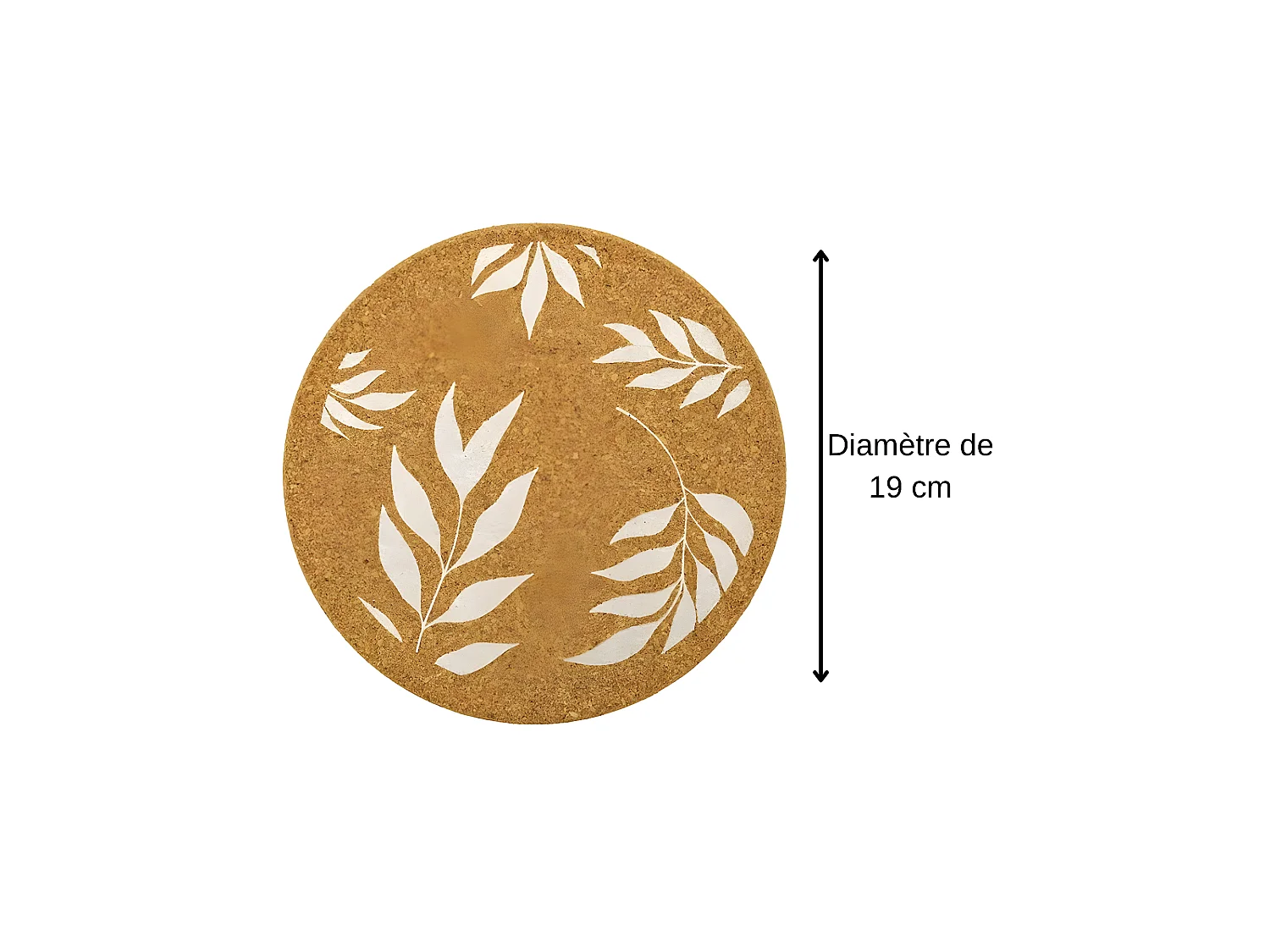 Dessous de plat en liège rond 19 cm Fackelmann