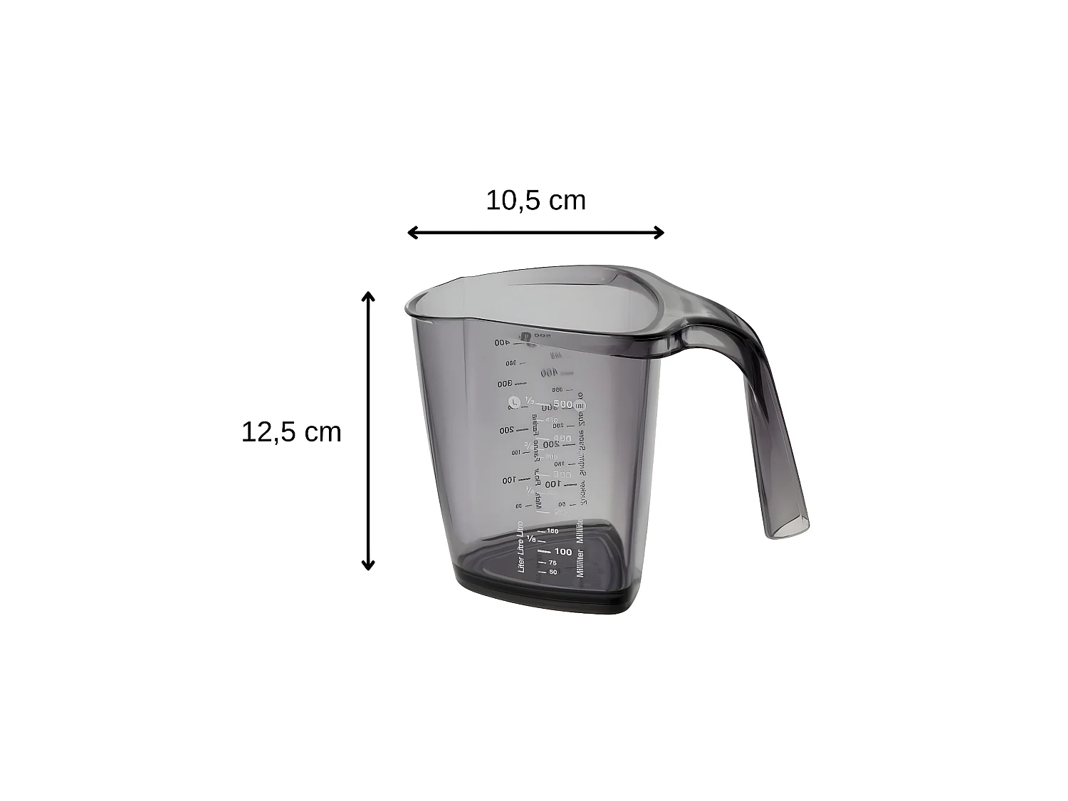 Verre doseur gradué en plastique de 500 ml Dr.Oetker