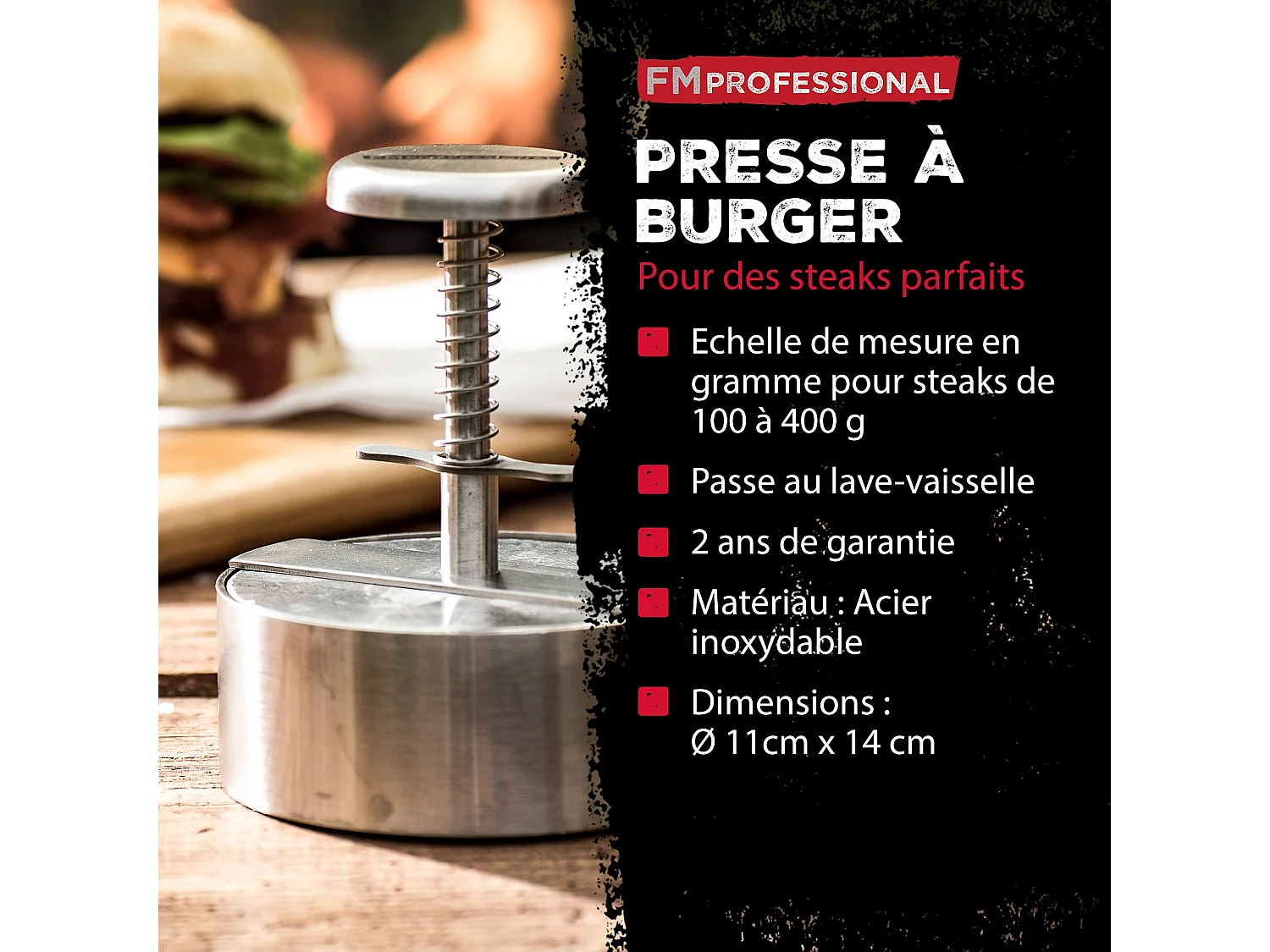 Presse à hamburger FM Professional