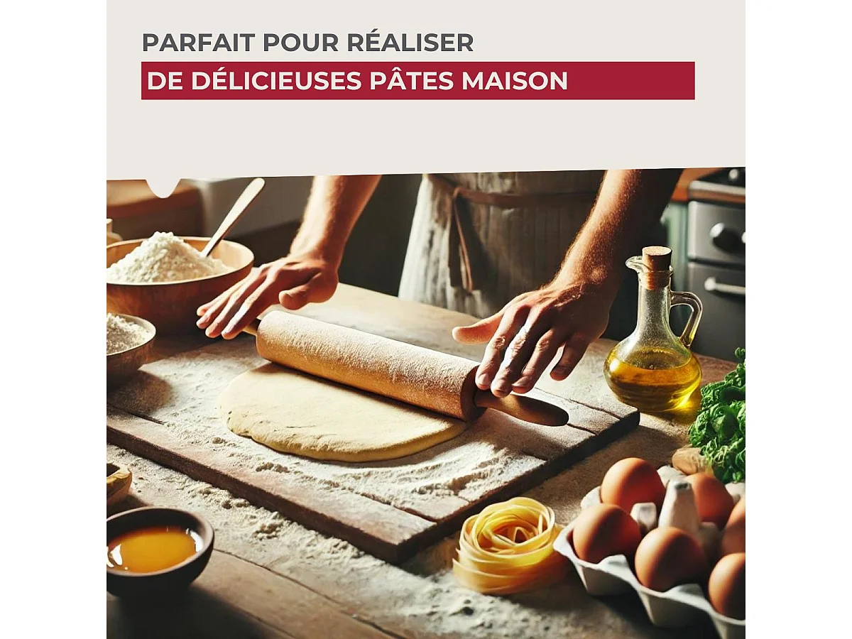 Rouleau à pâtisserie en bois 25 cm Fackelmann Wood Edition