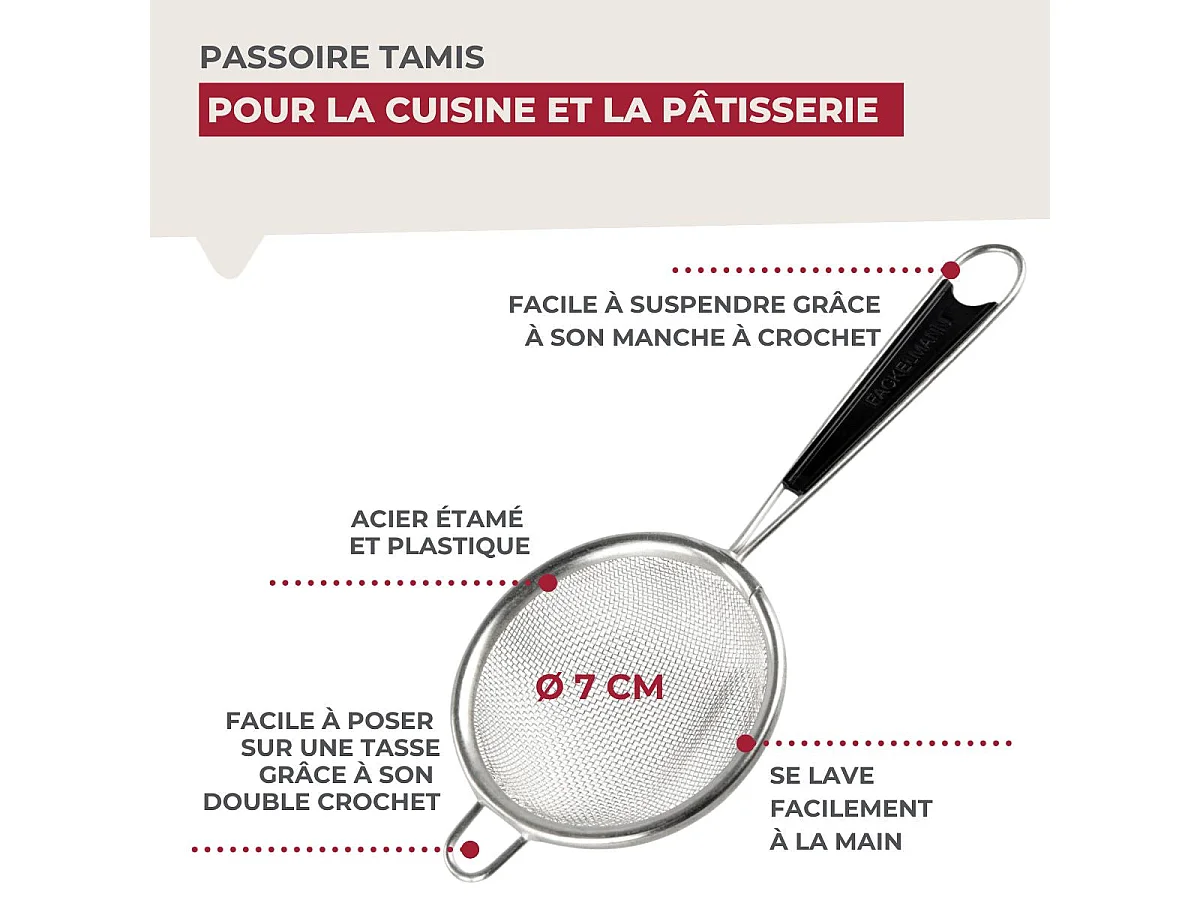 Petit chinois 7 cm de diamètre Fackelmann