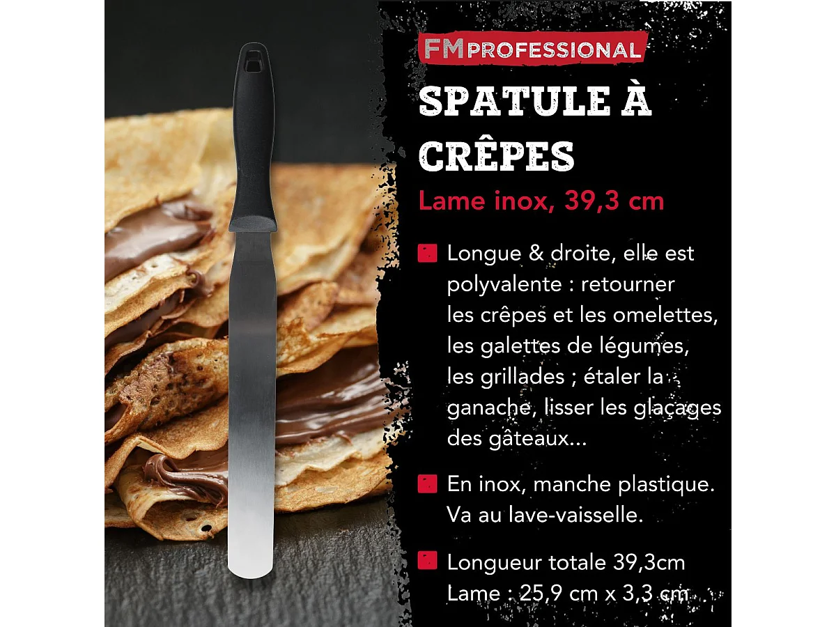 Spatule à crêpes inox 25,9 cm FM Professional Pâtisserie