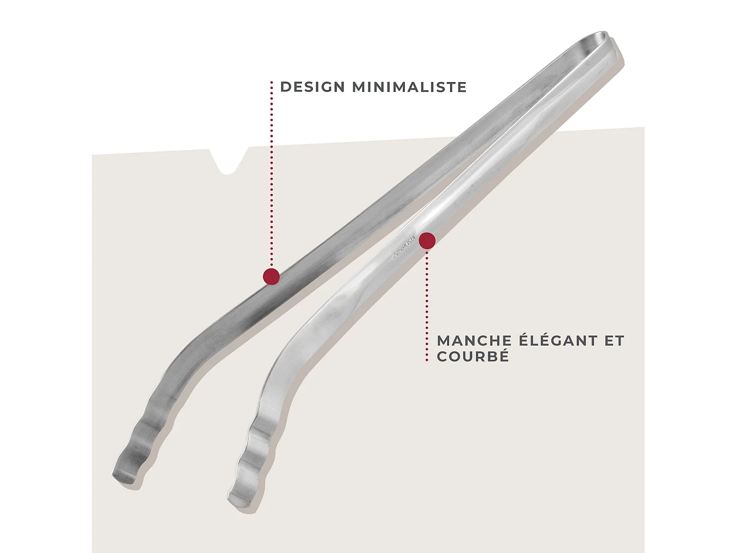 Pince à barbecue inox 36 cm Fackelmann Barbecue