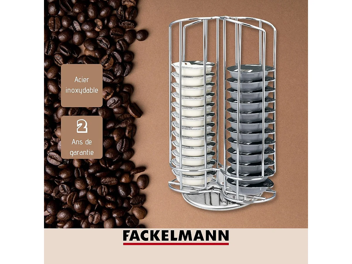 Porte capsules Tassimo rotatif Fackelmann Petit Déjeuner