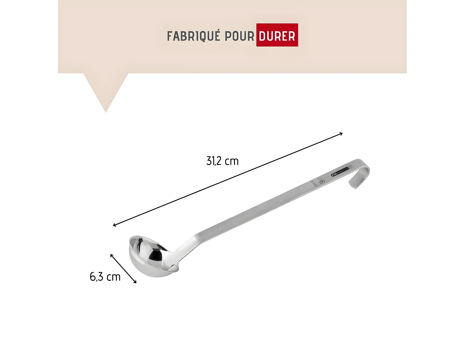 Louche de cuisine inox 31,2 cm FM Professional Divers