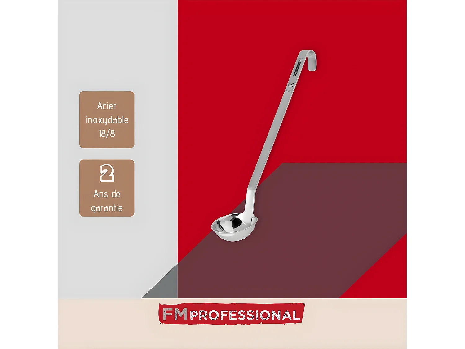 Louche de cuisine inox 31,2 cm FM Professional Divers