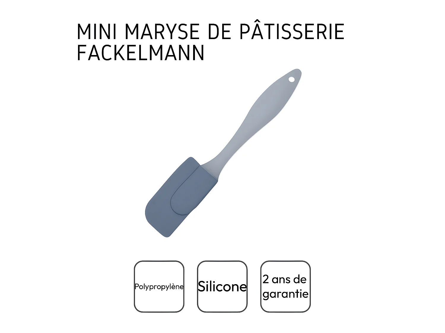 Mini spatule de cuisine et de pâtisserie 19 cm Fackelmann Elemental