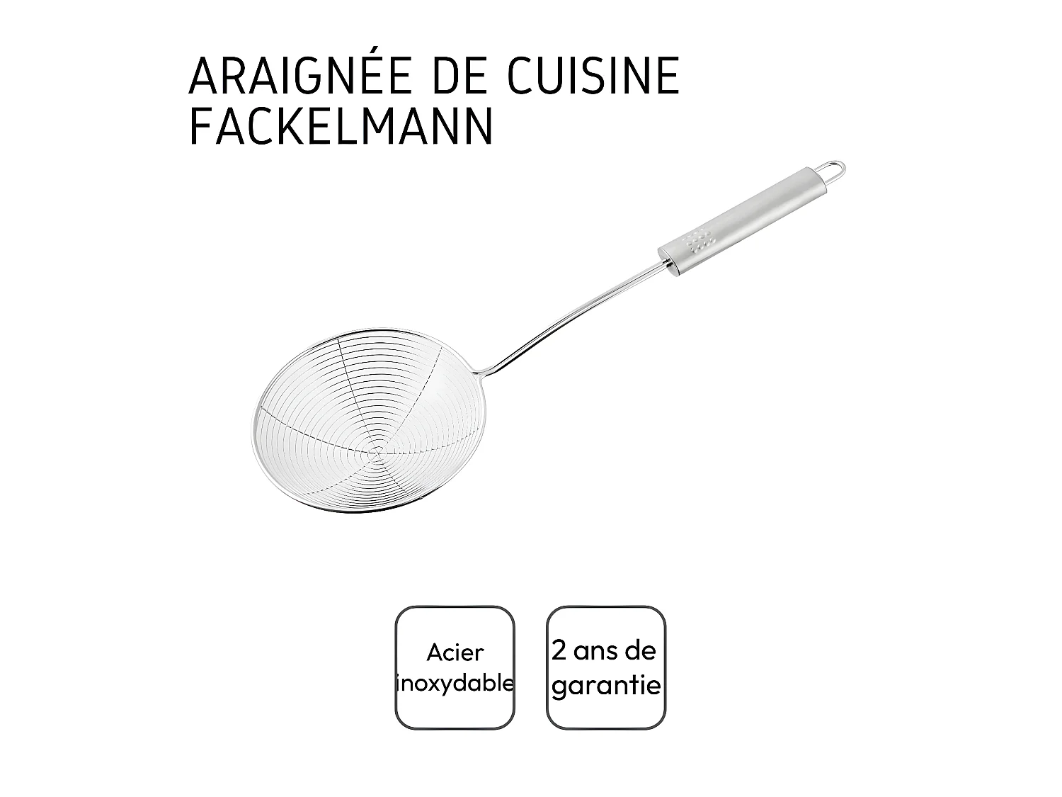 Araignée de cuisine en inox 36 cm Fackelmann Ovale Limited Edition
