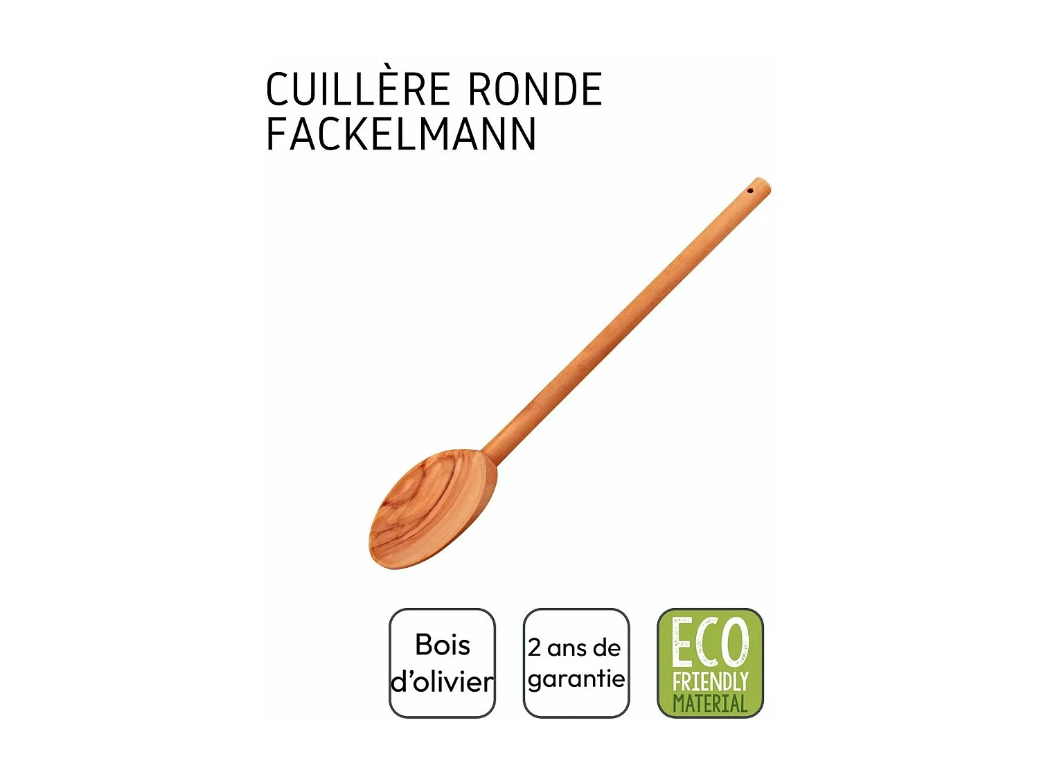 Cuillère de cuisine en bois Fackelmann Edition Bois d'olivier