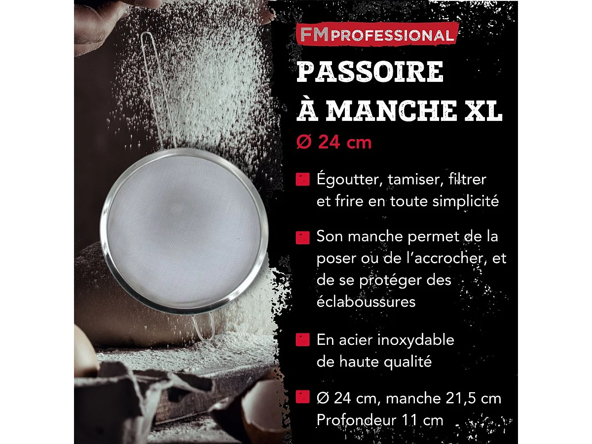 Passoire inox XL 24 cm FM Professional
