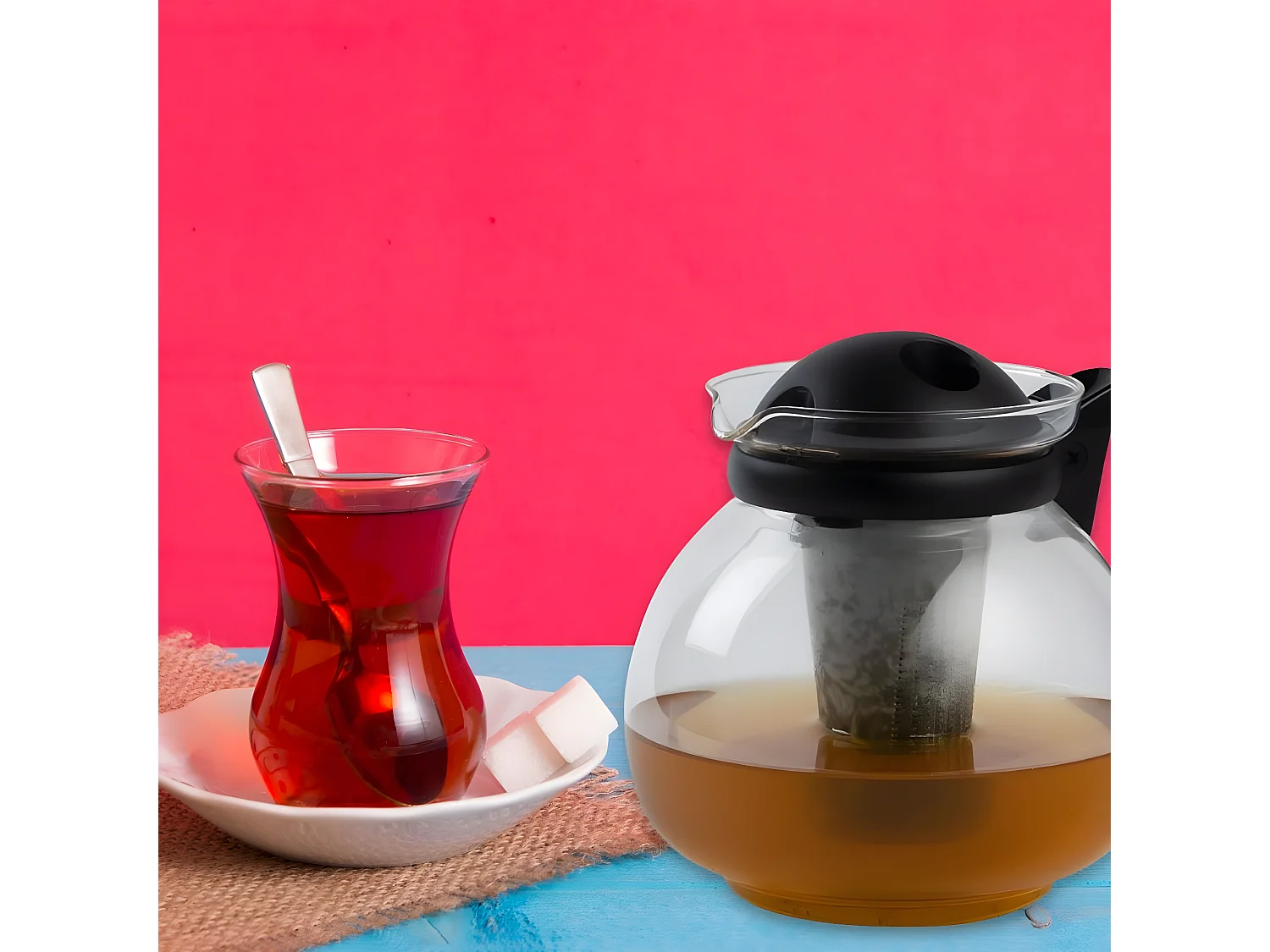 Verseuse théière American Tradition pour micro-ondes Fackelmann Basic