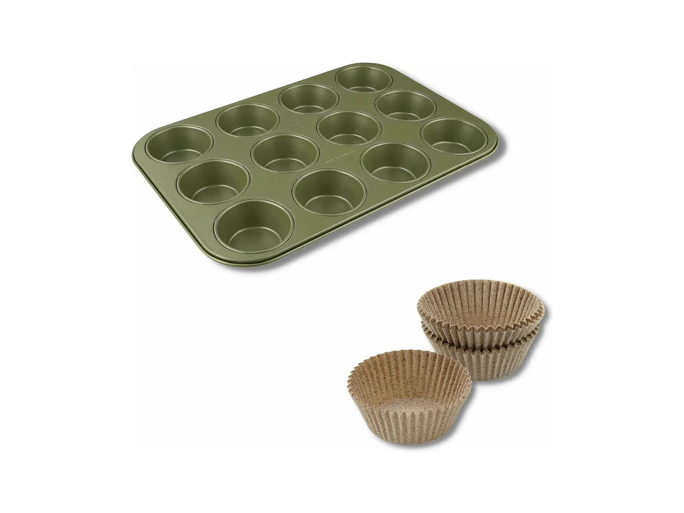 Ensemble 2 pièces spécial muffins Zenker Green Vision