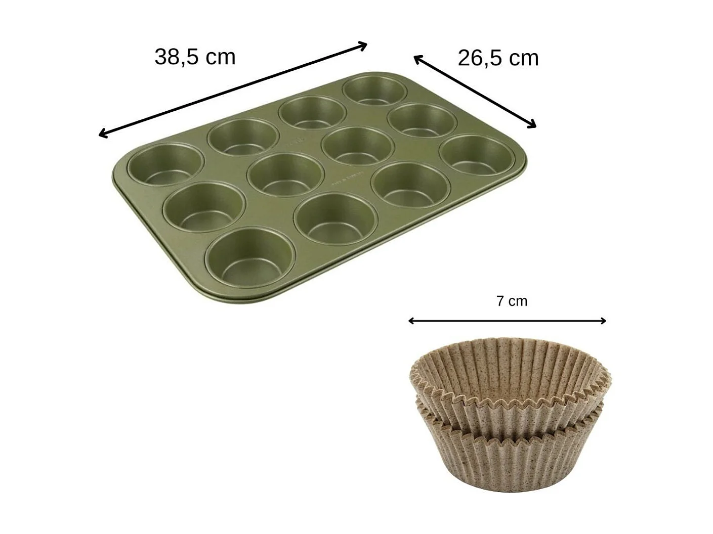 Ensemble 2 pièces spécial muffins Zenker Green Vision