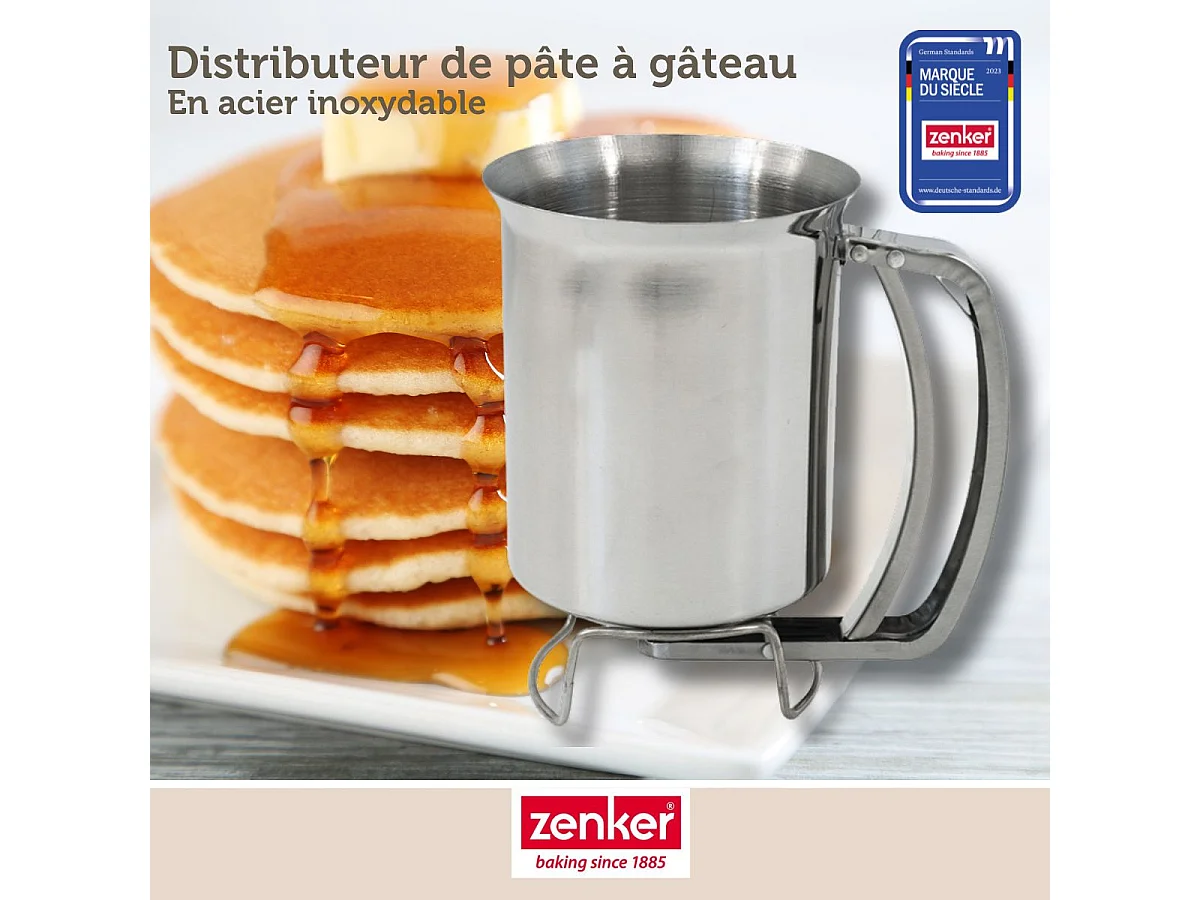 Verseur de pâte à gâteau en inox Zenker
