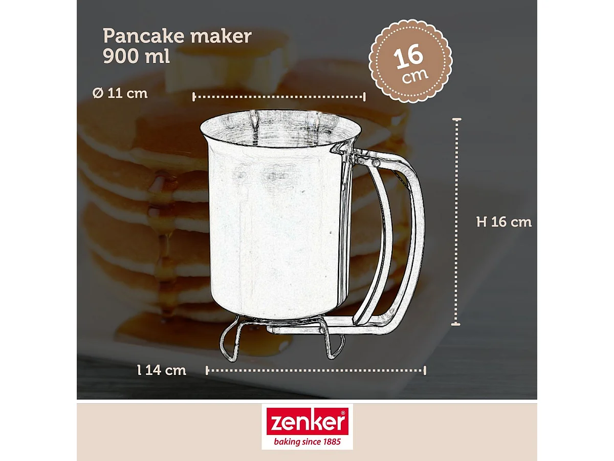 Verseur de pâte à gâteau en inox Zenker