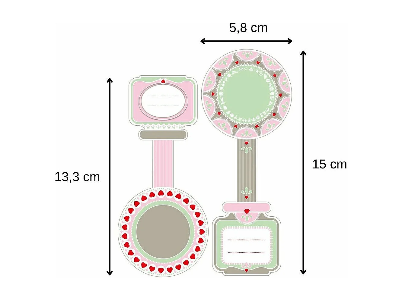 Lot de 16 étiquettes pot de confiture Dr Oetker Confiture