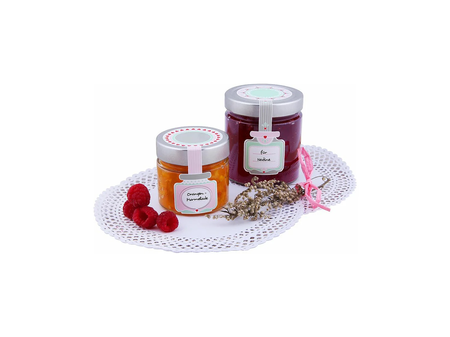 Lot de 16 étiquettes pot de confiture Dr Oetker Confiture