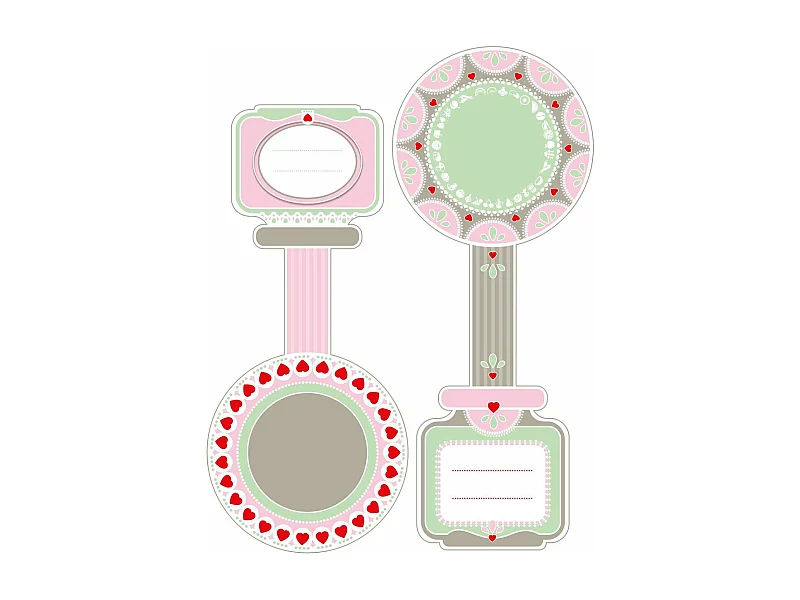 Lot de 16 étiquettes pot de confiture Dr Oetker Confiture