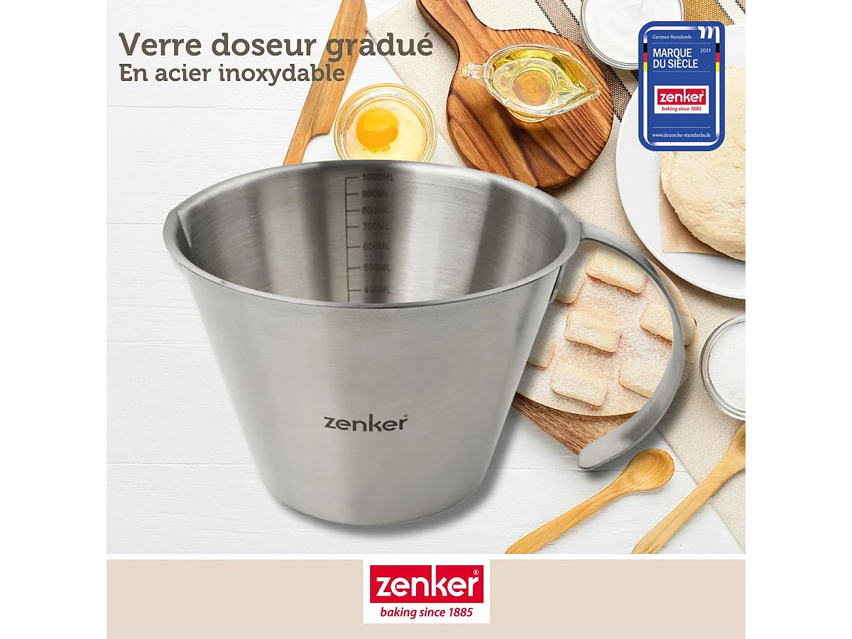 Verre doseur 1 litre Zenker Smart Pastry