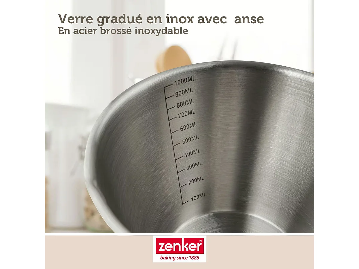 Verre doseur 1 litre Zenker Smart Pastry