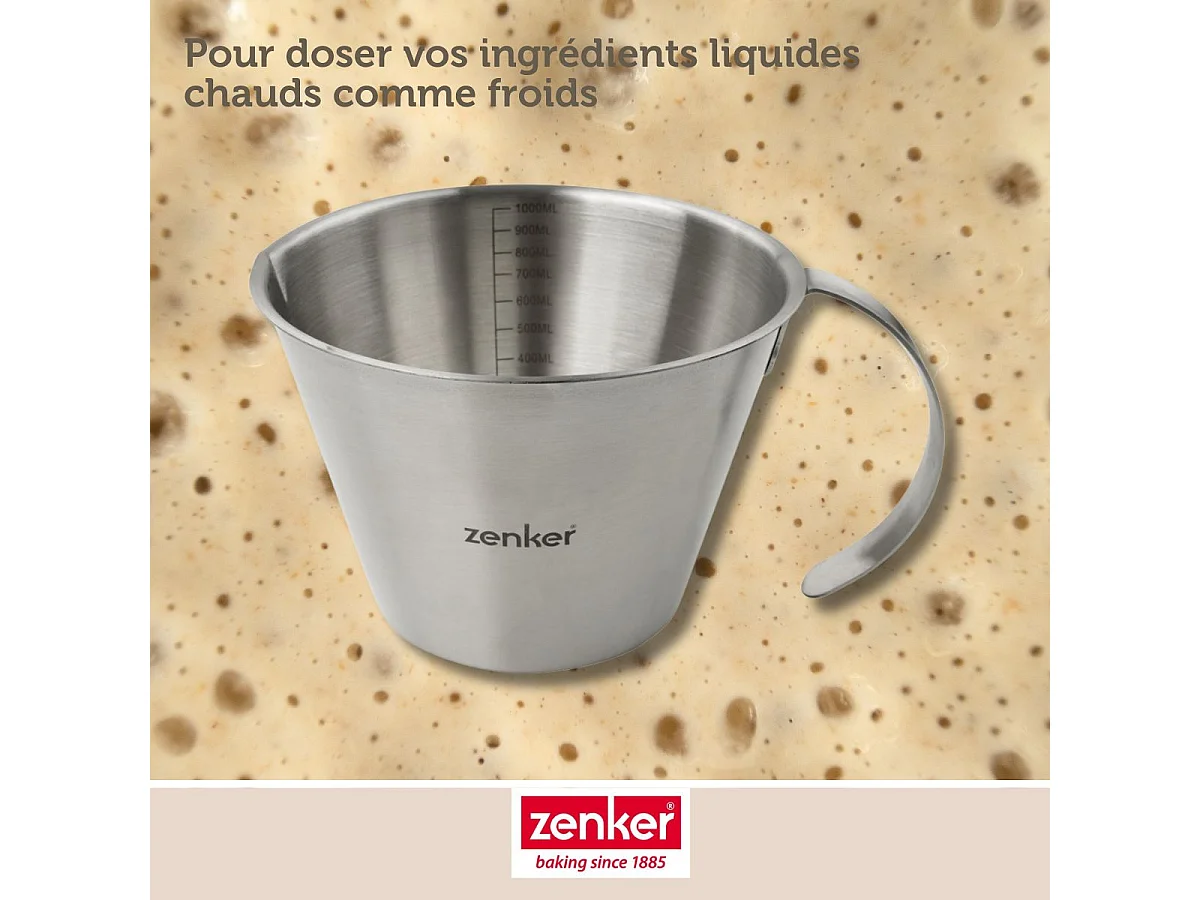 Verre doseur 1 litre Zenker Smart Pastry