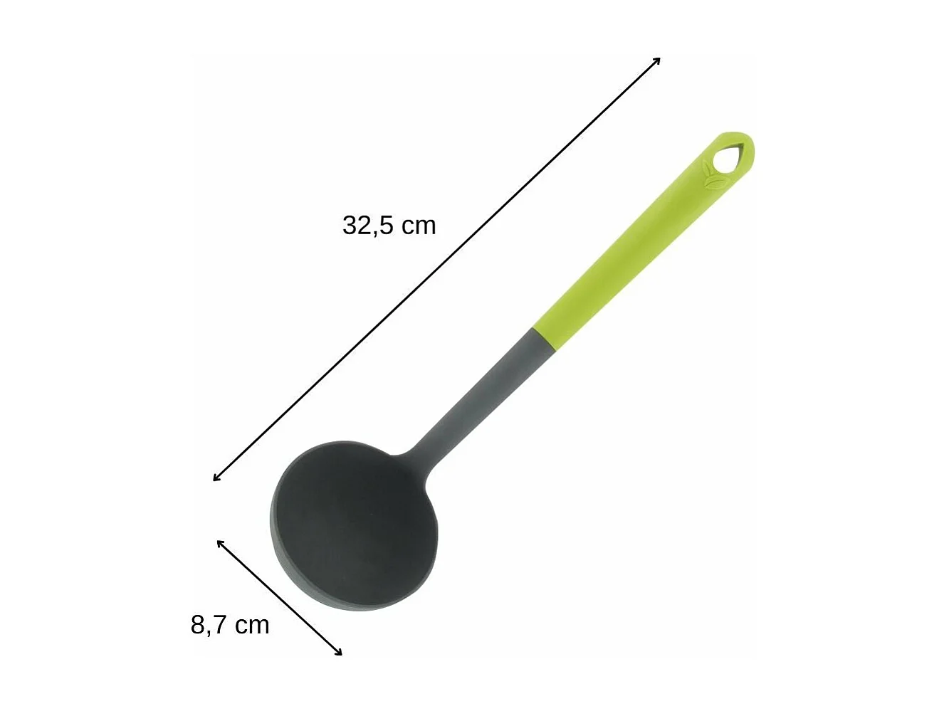Louche de cuisine en bioplastique 32,5 cm Fackelmann Gamme Zéro