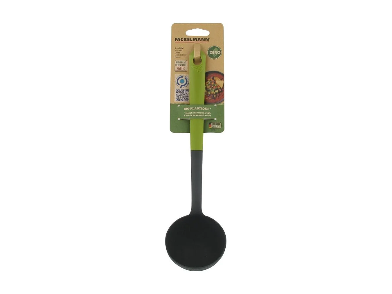 Louche de cuisine en bioplastique 32,5 cm Fackelmann Gamme Zéro