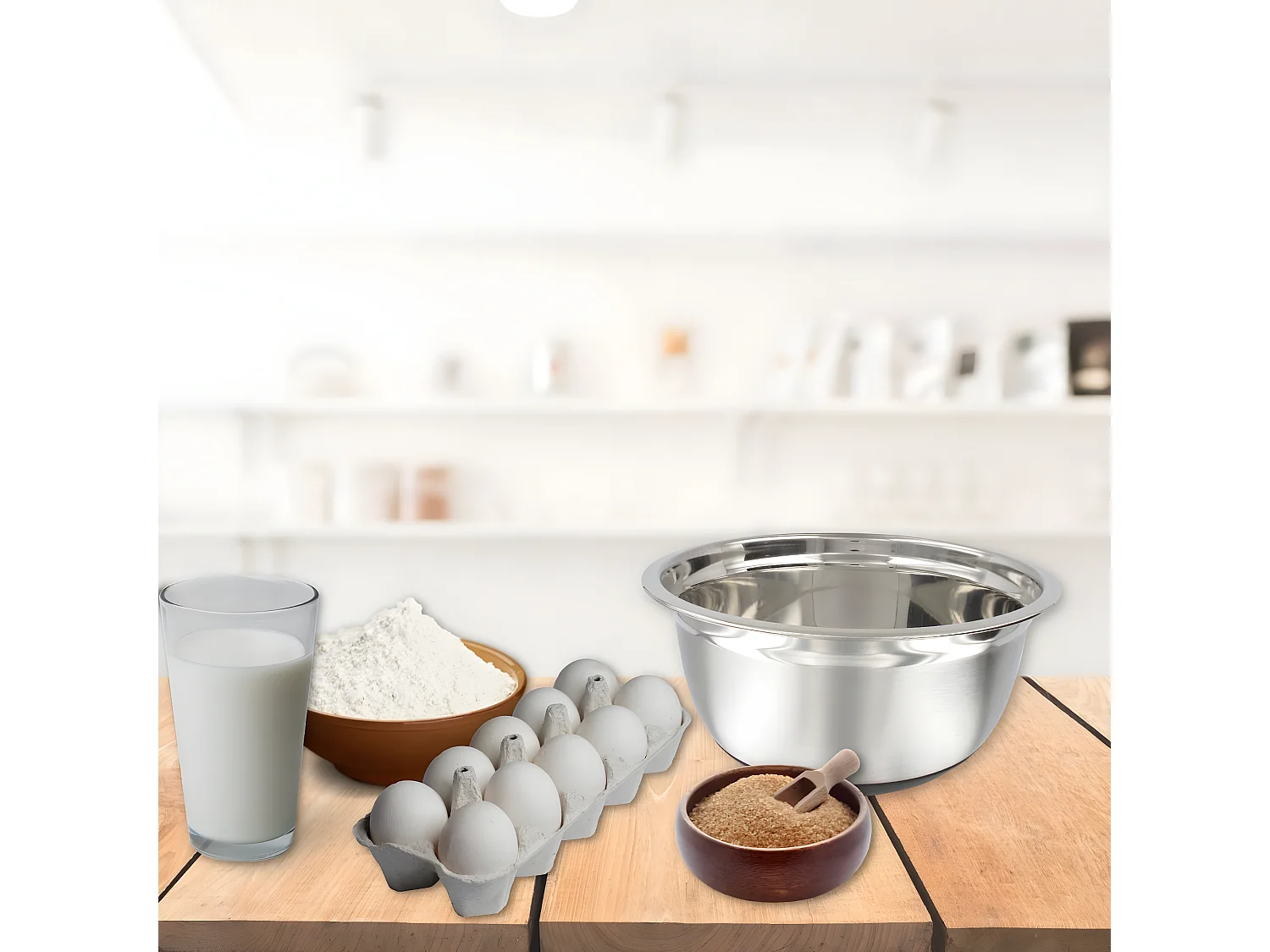 Bol à mixer en inox 24 cm de diamètre Fackelmann Basic