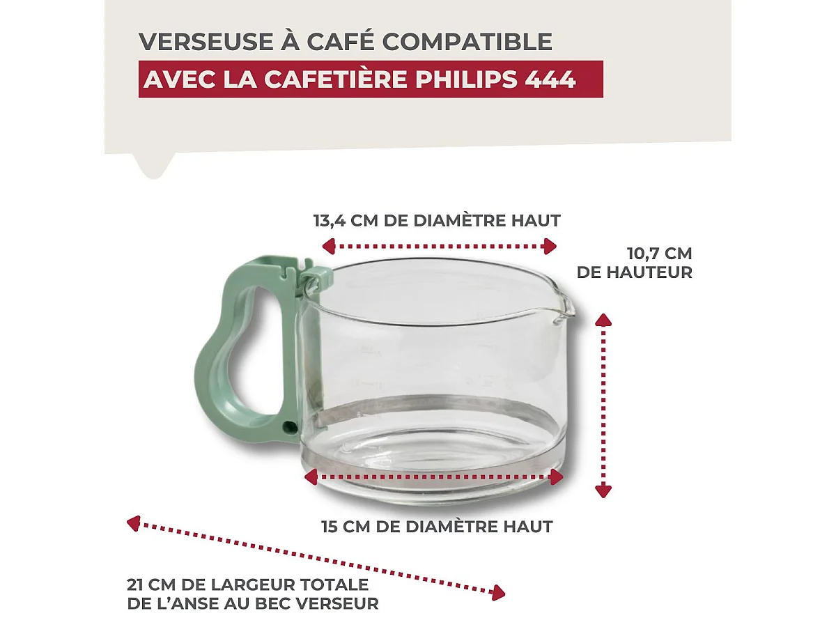 Verseuse à café pour cafetière Philips 444 Fackelmann