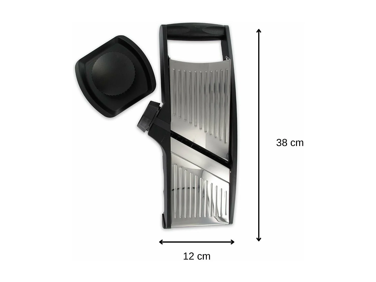 Mandoline professionnelle avec protège main en acier inoxydable Fackelmann Handmade Tradition