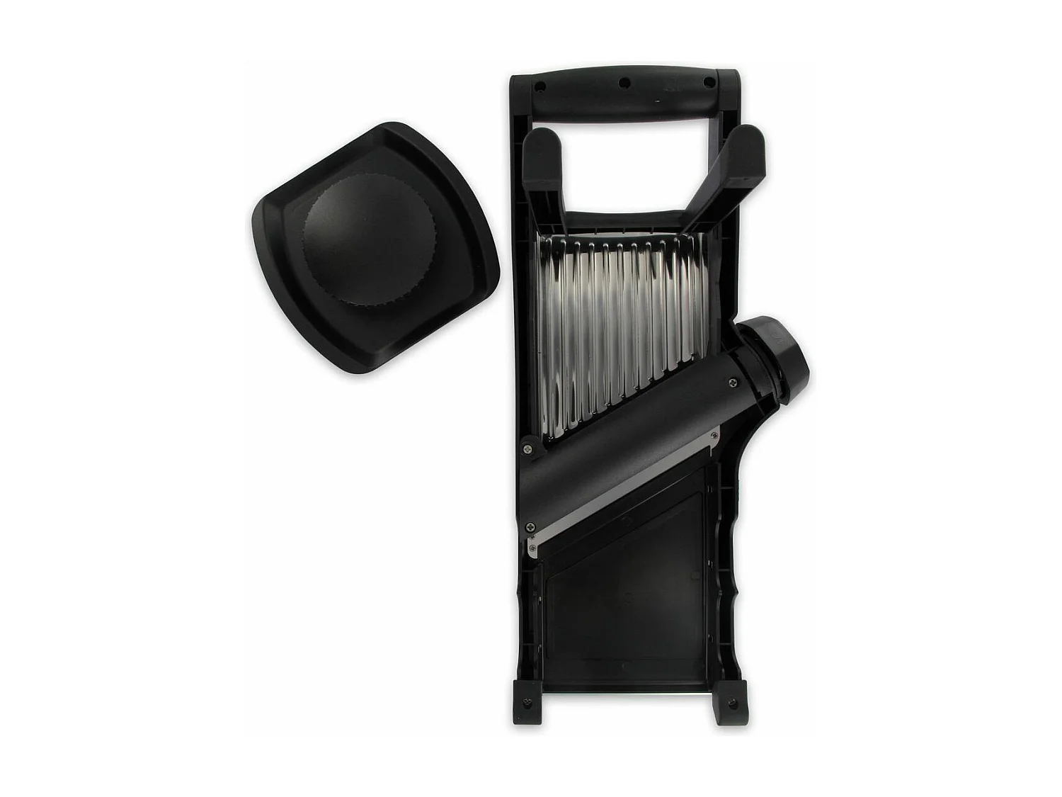 Mandoline professionnelle avec protège main en acier inoxydable Fackelmann Handmade Tradition