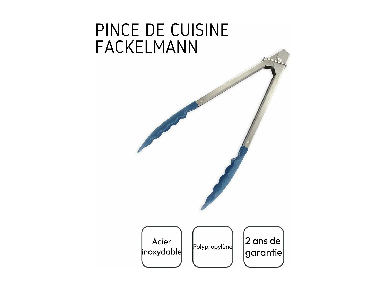 Pince de cuisine avec verrouillage 23,5 cm Fackelmann Elemental