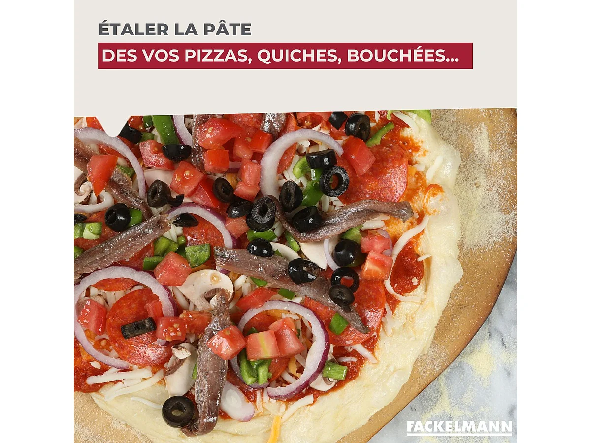 Petit rouleau à pâtisserie en bois 23,5 cm Fackelmann Wood Edition