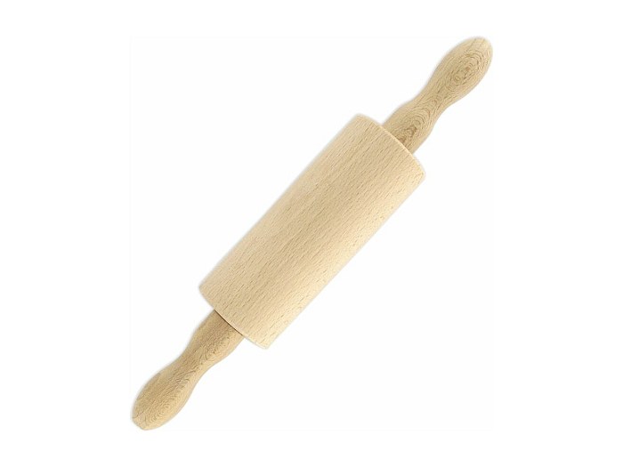 Fackelmann 31540 Rouleau à Pâtisserie Bois Hêtre – Axe Métal, 44,5 Cm, Accessoire Cuisine Pâtisserie Solide Et Précis