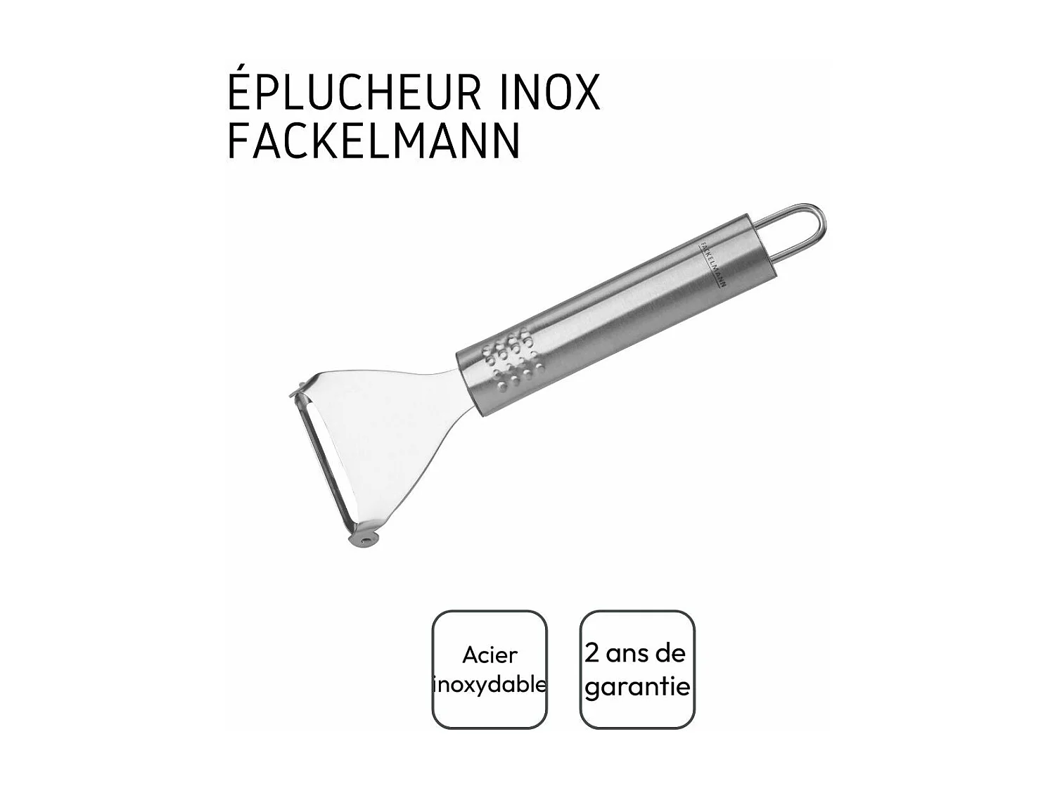 Rasoir à légumes inox 18 cm Fackelmann Ovale